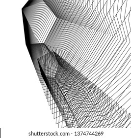 abstract architecture geometric background