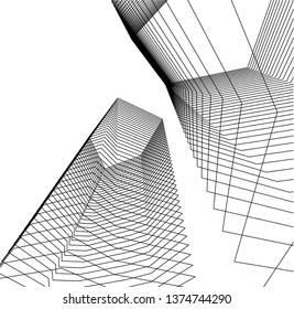 abstract architecture geometric background