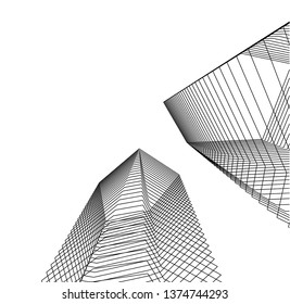 abstract architecture geometric background