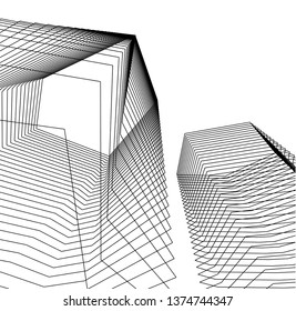 abstract architecture geometric background