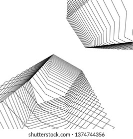 abstract architecture geometric background