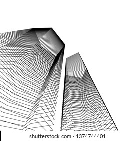 abstract architecture geometric background