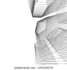 abstract architecture geometric background