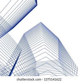abstract architecture geometric background