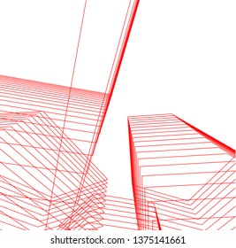 abstract architecture geometric background