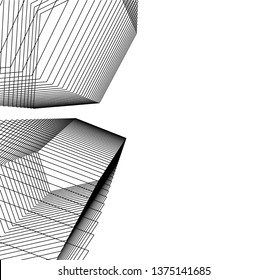 abstract architecture geometric background