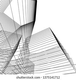 abstract architecture geometric background