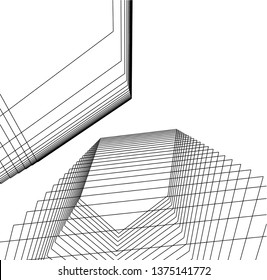 abstract architecture geometric background