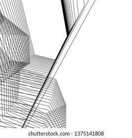 abstract architecture geometric background