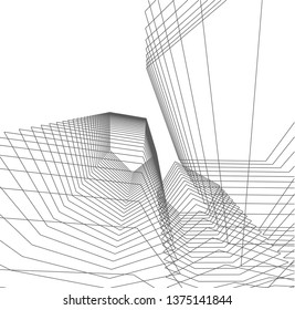 abstract architecture geometric background