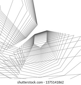 abstract architecture geometric background