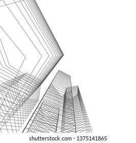 abstract architecture geometric background