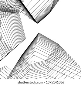 abstract architecture geometric background