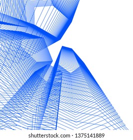 abstract architecture geometric background