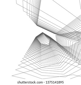 abstract architecture geometric background