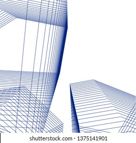 abstract architecture geometric background