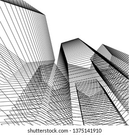 abstract architecture geometric background