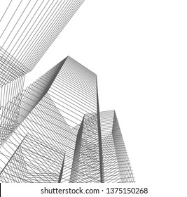 Abstract architecture geometric background