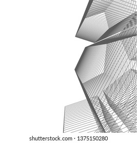 Abstract architecture geometric background