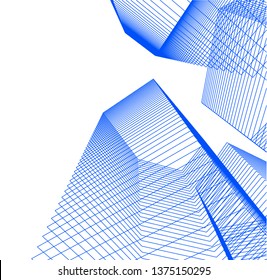 Abstract architecture geometric background