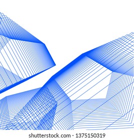 Abstract architecture geometric background
