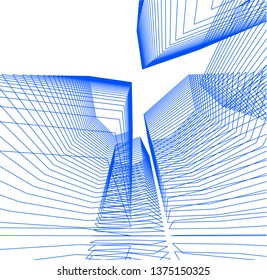 Abstract architecture geometric background