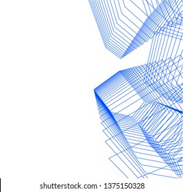 Abstract architecture geometric background