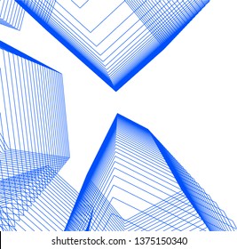 Abstract architecture geometric background