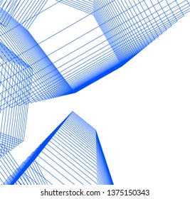 Abstract architecture geometric background