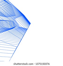 Abstract architecture geometric background