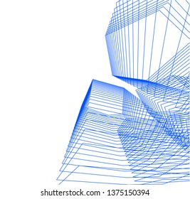 Abstract architecture geometric background