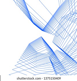 Abstract architecture geometric background