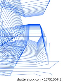 Abstract architecture geometric background