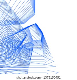 Abstract architecture geometric background