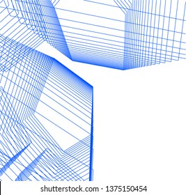 Abstract architecture geometric background