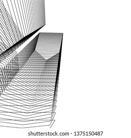 Abstract architecture geometric background