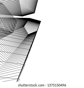 Abstract architecture geometric background