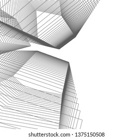 Abstract architecture geometric background