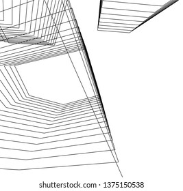 Abstract architecture geometric background