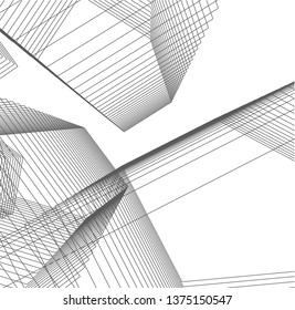 Abstract architecture geometric background