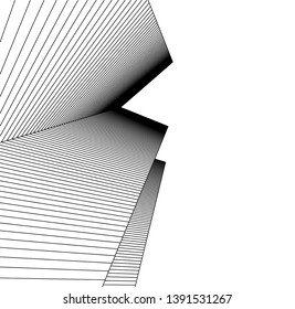 abstract architecture geometric background 3d