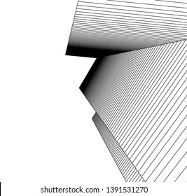 abstract architecture geometric background 3d