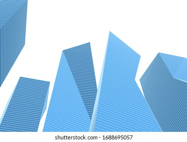 
abstract architecture geometric background 3d illustration