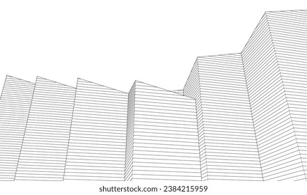 
abstract architecture geometric concept 3d
