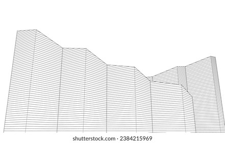 
abstract architecture geometric concept 3d