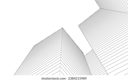 
abstract architecture geometric concept 3d