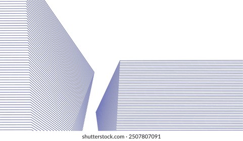 abstract architecture geometric shapes 3d illustration