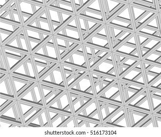 Abstract architecture. Geometric structure