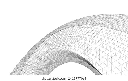 abstract architecture geometric surface 3d rendering