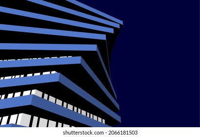 Abstract architecture graphic design 3d drawing